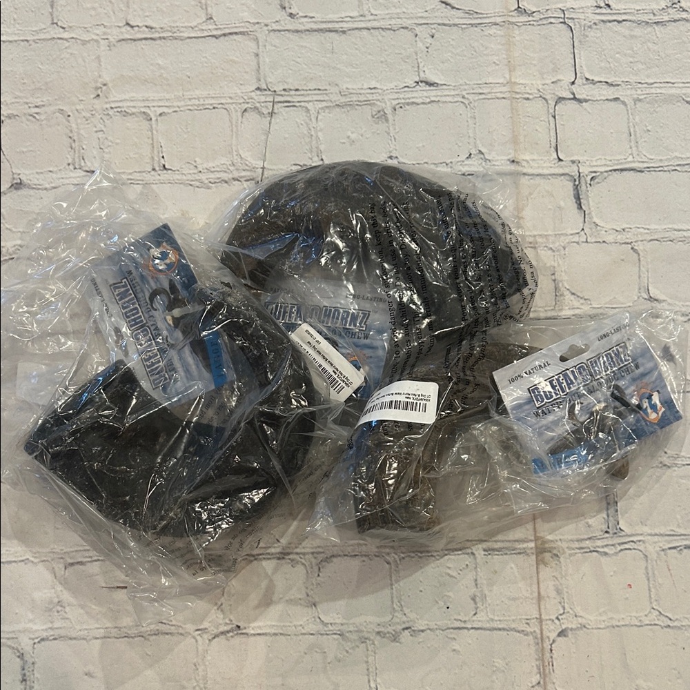 3 pack of buffalo horns for dogs